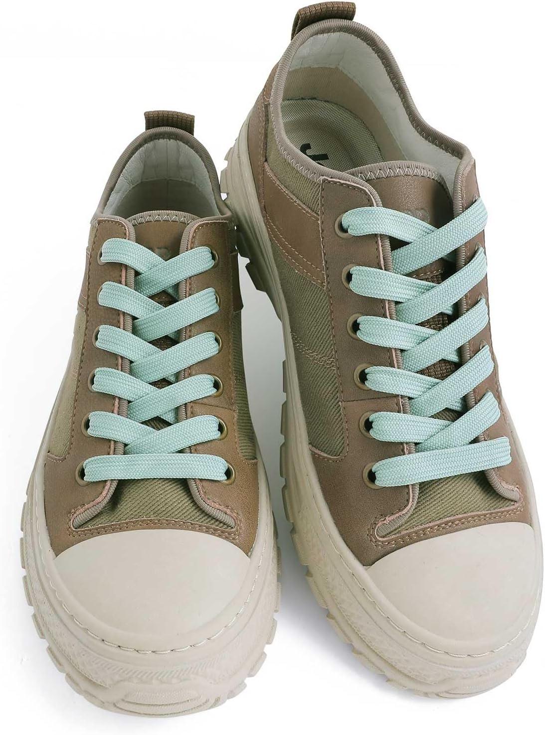 imageVSUDO 2 Pairs 516quot Fine Weave Flat Shoe Lace Shoestring for Running Athletic Sneaker20 Mint Green
