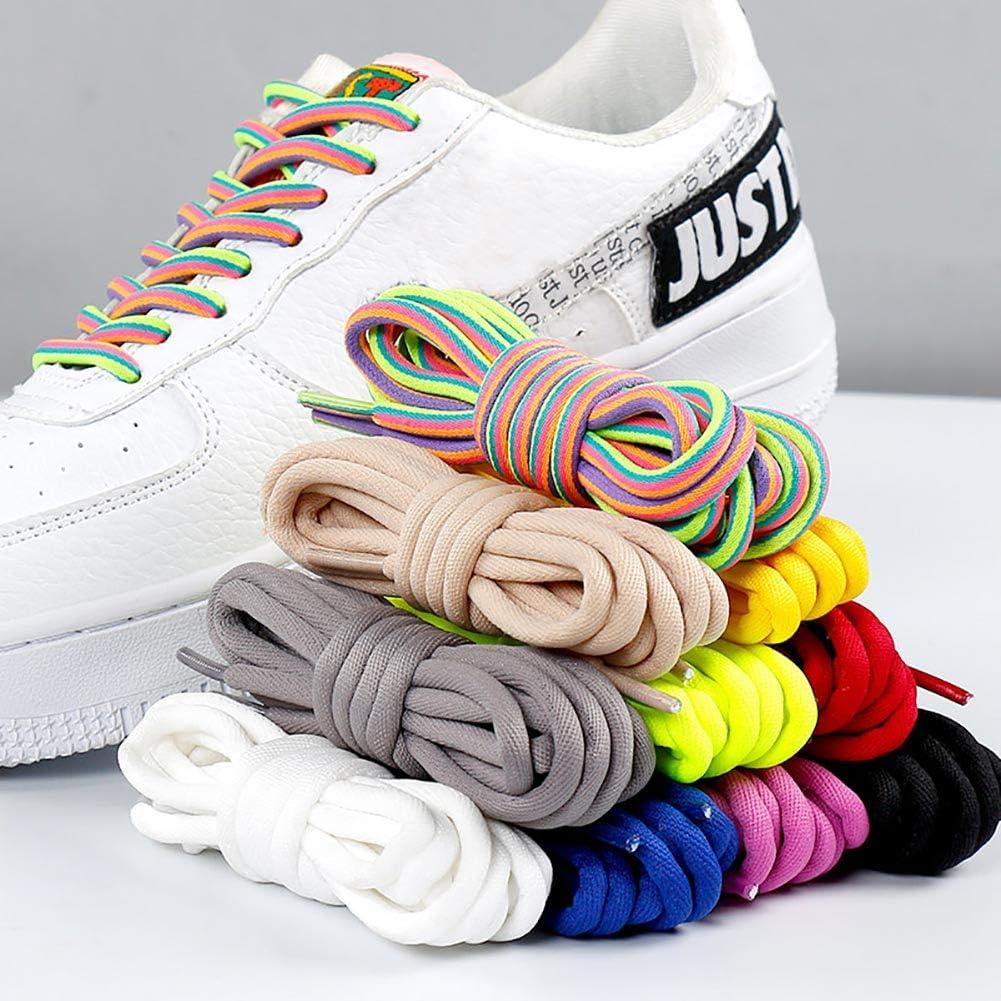imageVSUDO 316quot Round Sneaker Shoelaces 5mm Round Trainers Shoe Laces Shoestrings02 Raw White
