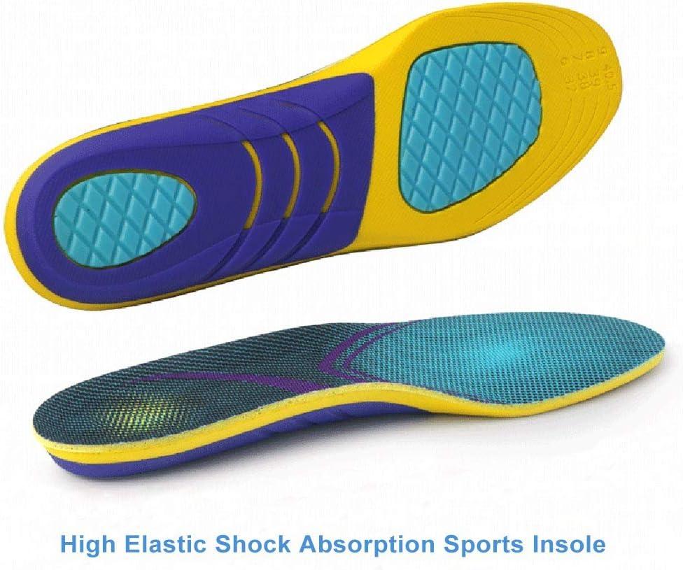 imageVSUDO Arch Support Sports Shoe Insoles Shock Absorption Shoe Inserts for Men or Women High Elastic Athletic Running Insoles for Sneakers or Running Shoes  LS M 48  W 59