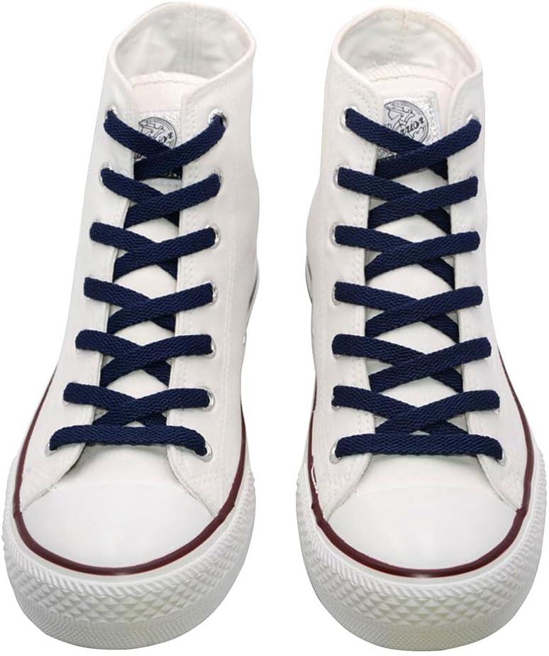 imageVSUDO Flat Shoe Laces for Sneakers Shoelaces for Sneakers Athletic Shoelaces10 Navy Blue