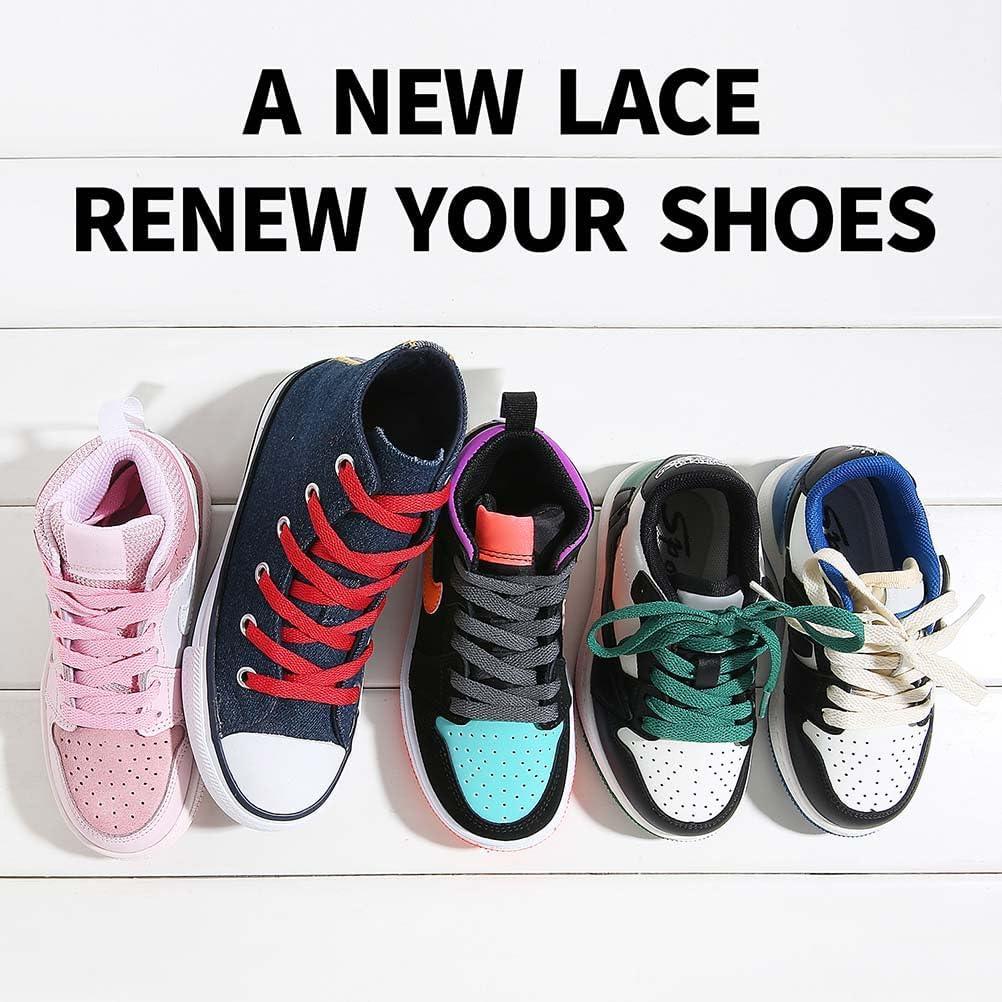 imageVSUDO Flat Shoe Laces for Sneakers Shoelaces for Sneakers Athletic Shoelaces13 Red