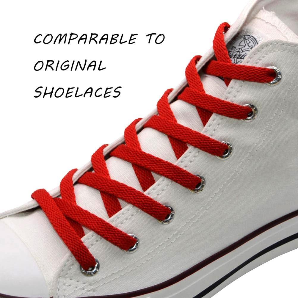 imageVSUDO Flat Shoe Laces for Sneakers Shoelaces for Sneakers Athletic Shoelaces13 Red