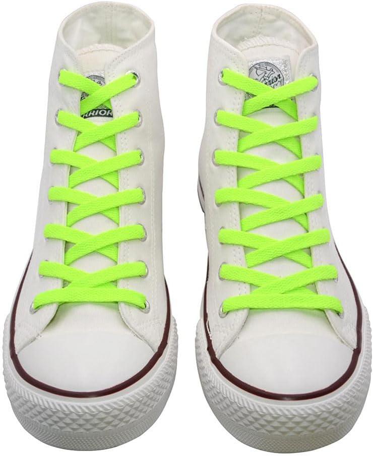 imageVSUDO Flat Shoe Laces for Sneakers Shoelaces for Sneakers Athletic Shoelaces15 Neon Green