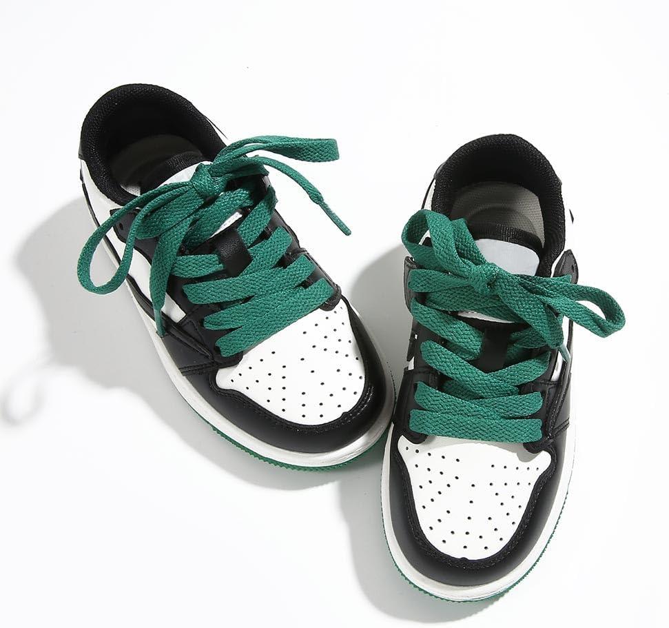 imageVSUDO Flat Shoe Laces for Sneakers Shoelaces for Sneakers Athletic Shoelaces17 Blackish Green