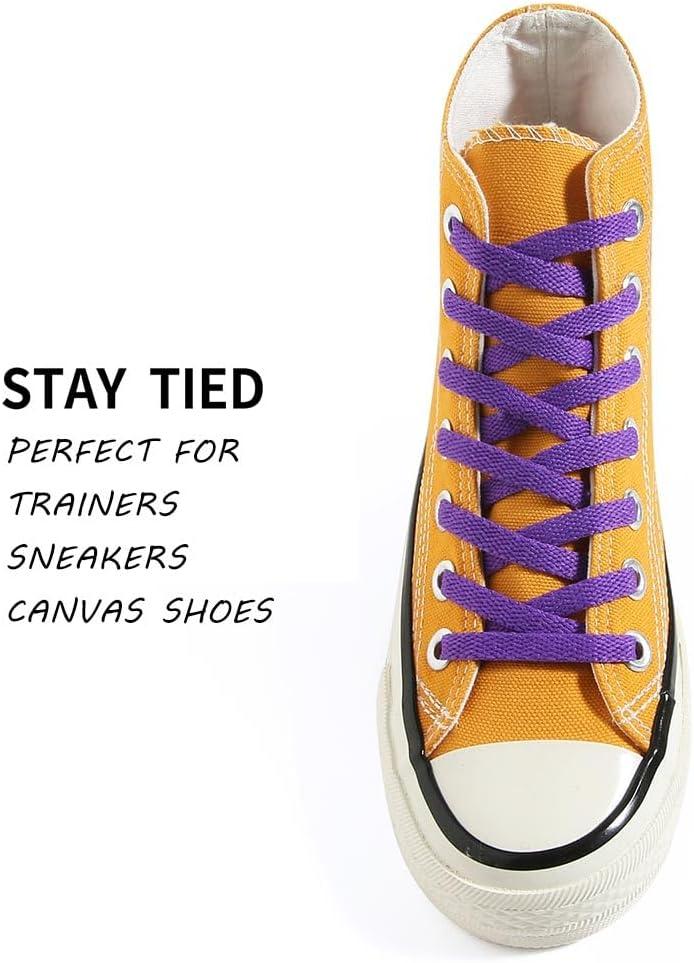 imageVSUDO Flat Shoe Laces for Sneakers Shoelaces for Sneakers Athletic Shoelaces18 Purple