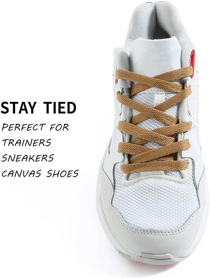 imageVSUDO Flat Shoe Laces for Sneakers Shoelaces for Sneakers Athletic Shoelaces21 Tan