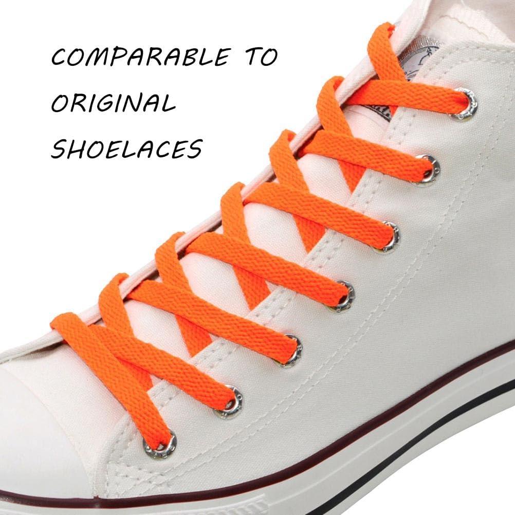 imageVSUDO Flat Shoe Laces for Sneakers Shoelaces for Sneakers Athletic Shoelaces22 Orange