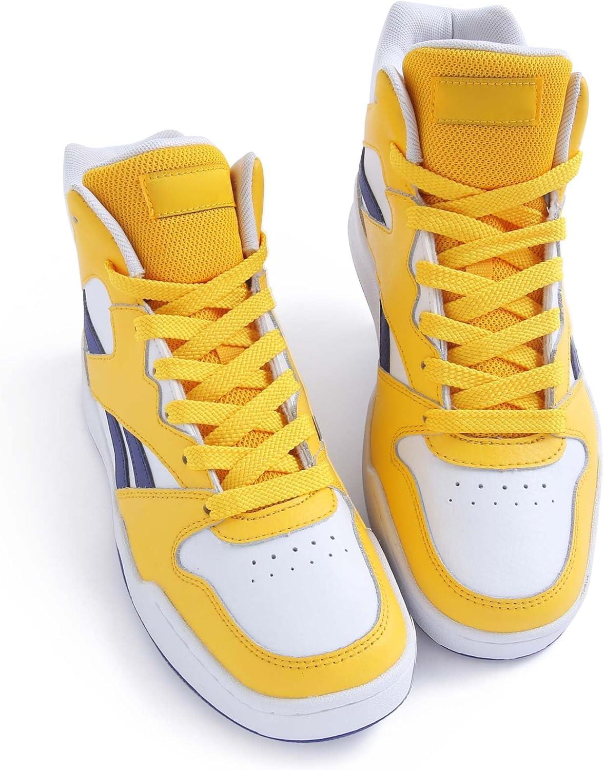 imageVSUDO Flat Shoe Laces for Sneakers Shoelaces for Sneakers Athletic Shoelaces23 Golden Yellow  Double Layer