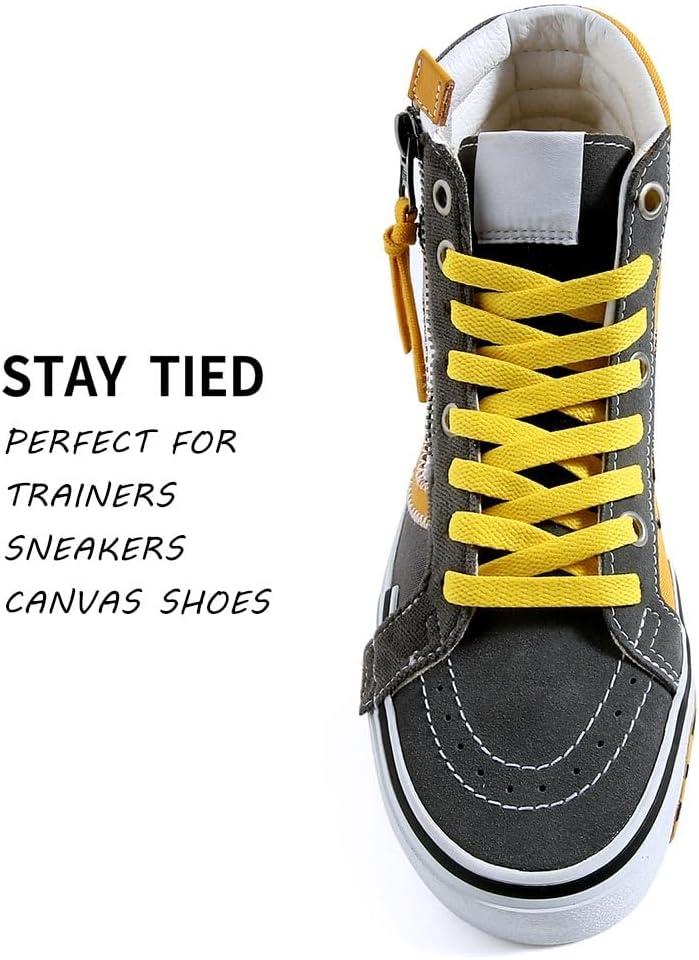 imageVSUDO Flat Shoe Laces for Sneakers Shoelaces for Sneakers Athletic Shoelaces23 Golden Yellow