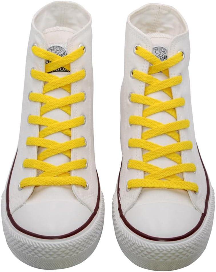imageVSUDO Flat Shoe Laces for Sneakers Shoelaces for Sneakers Athletic Shoelaces23 Golden Yellow