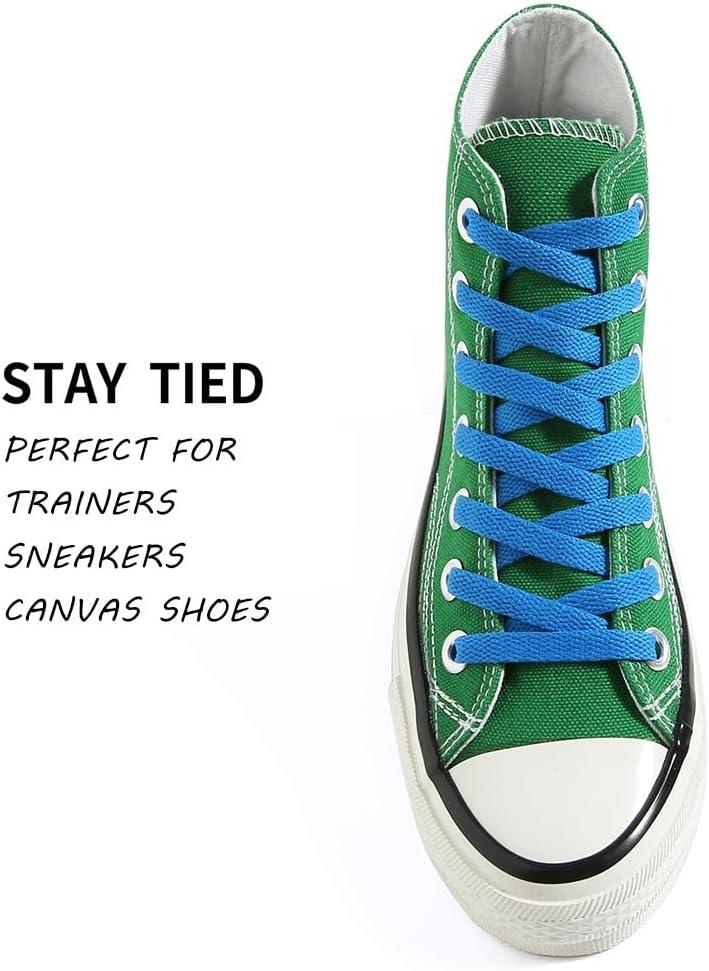 imageVSUDO Flat Shoe Laces for Sneakers Shoelaces for Sneakers Athletic Shoelaces26 Sky Blue