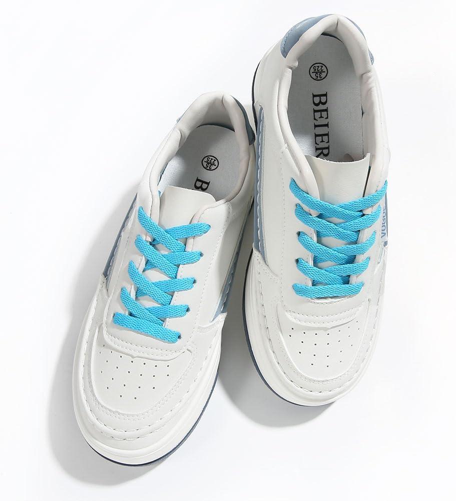imageVSUDO Flat Shoe Laces for Sneakers Shoelaces for Sneakers Athletic Shoelaces28 Powder Blue