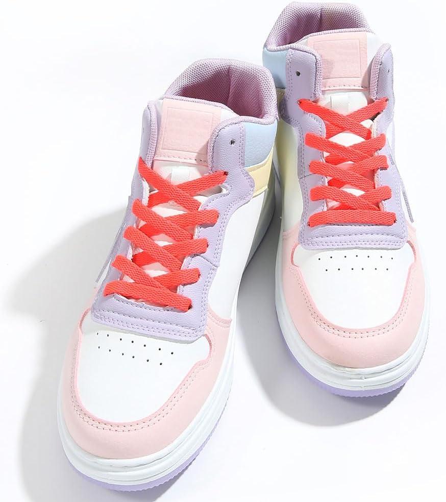 imageVSUDO Flat Shoe Laces for Sneakers Shoelaces for Sneakers Athletic Shoelaces31 Salmon Pink