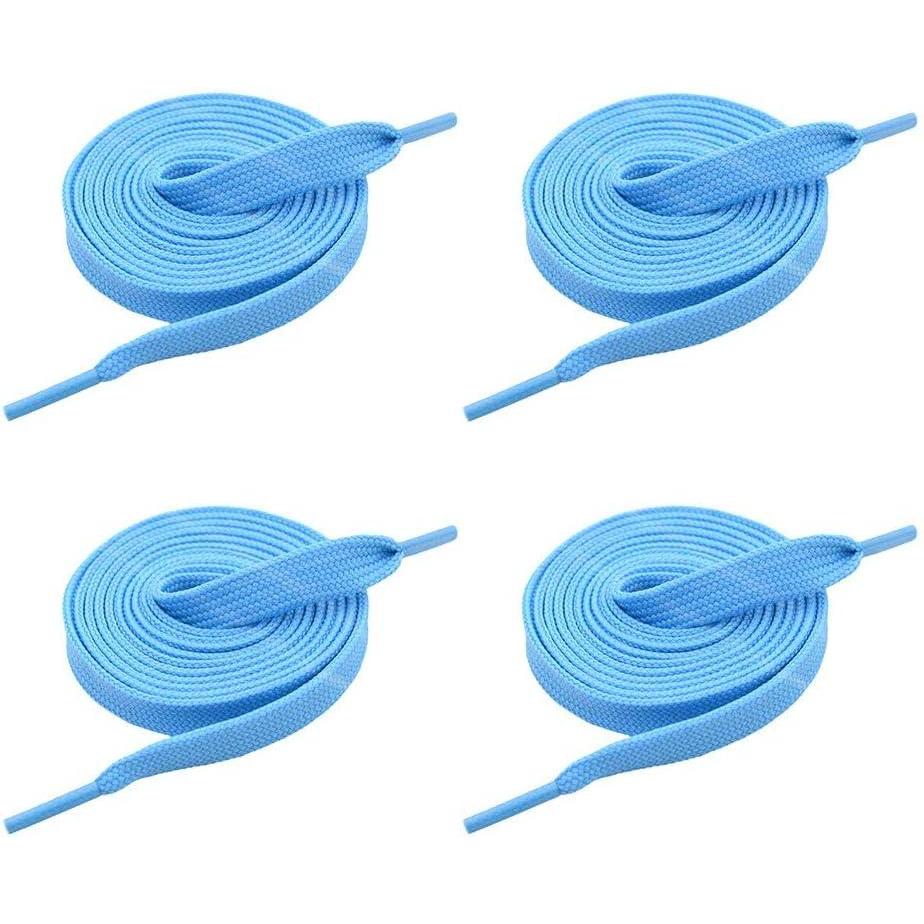 imageVSUDO 2 Pairs 516quot Fine Weave Flat Shoe Lace Shoestring for Running Athletic Sneaker12 Powder Blue