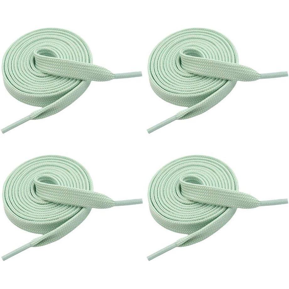 imageVSUDO 2 Pairs 516quot Fine Weave Flat Shoe Lace Shoestring for Running Athletic Sneaker20 Mint Green