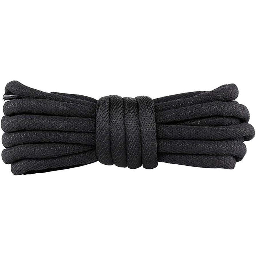 imageVSUDO 316quot Round Sneaker Shoelaces 5mm Round Trainers Shoe Laces Shoestrings04 Black