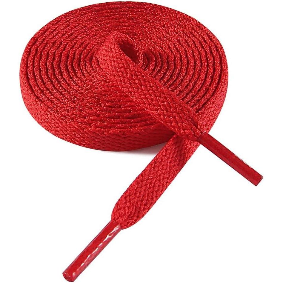 imageVSUDO Flat Shoe Laces for Sneakers Shoelaces for Sneakers Athletic Shoelaces13 Red