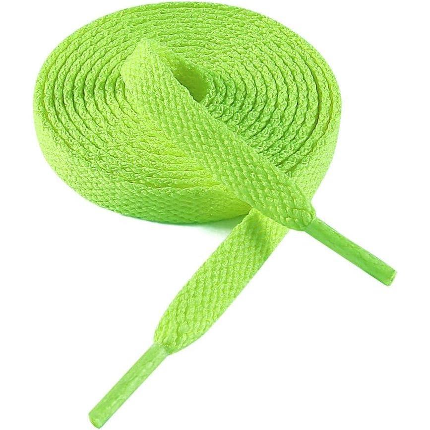 imageVSUDO Flat Shoe Laces for Sneakers Shoelaces for Sneakers Athletic Shoelaces15 Neon Green