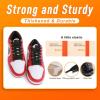 imageVSUDO 2 Pairs 516quot Fine Weave Flat Shoe Lace Shoestring for Running Athletic Sneaker02 Black