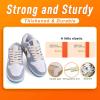 imageVSUDO 2 Pairs 516quot Fine Weave Flat Shoe Lace Shoestring for Running Athletic Sneaker03 Beige