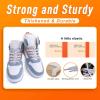 imageVSUDO 2 Pairs 516quot Fine Weave Flat Shoe Lace Shoestring for Running Athletic Sneaker06 Light Gray