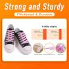 imageVSUDO 2 Pairs 516quot Fine Weave Flat Shoe Lace Shoestring for Running Athletic Sneaker09 Pink