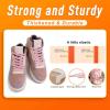 imageVSUDO 2 Pairs 516quot Fine Weave Flat Shoe Lace Shoestring for Running Athletic Sneaker10 Skin Pink
