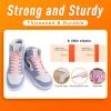 imageVSUDO 2 Pairs 516quot Fine Weave Flat Shoe Lace Shoestring for Running Athletic Sneaker11 Orange Pink