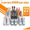 imageVSUDO 2 Pairs 516quot Fine Weave Flat Shoe Lace Shoestring for Running Athletic Sneaker13 Sky Blue