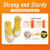 imageVSUDO 2 Pairs 516quot Fine Weave Flat Shoe Lace Shoestring for Running Athletic Sneaker14 Golden Yellow