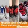 imageVSUDO 2 Pairs 516quot Fine Weave Flat Shoe Lace Shoestring for Running Athletic Sneaker18 Red