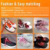imageVSUDO 2 Pairs 516quot Fine Weave Flat Shoe Lace Shoestring for Running Athletic Sneaker19 Rose Red