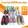 imageVSUDO 2 Pairs 516quot Fine Weave Flat Shoe Lace Shoestring for Running Athletic Sneaker21 Neon Green
