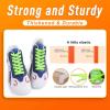 imageVSUDO 2 Pairs 516quot Fine Weave Flat Shoe Lace Shoestring for Running Athletic Sneaker21 Neon Green