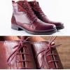 imageVSUDO 2 Pairs Waxed Round Dress Shoe Laces for Mens Dress Shoes 18quot Thin Business Oxford ShoelaceShoe Strings05 Burgundy Red