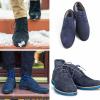 imageVSUDO 2 Pairs Waxed Round Dress Shoe Laces for Mens Dress Shoes 18quot Thin Business Oxford ShoelaceShoe Strings10 Navy Blue