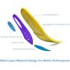 imageVSUDO Arch Support Sports Shoe Insoles Shock Absorption Shoe Inserts for Men or Women High Elastic Athletic Running Insoles for Sneakers or Running Shoes  LS M 48  W 59
