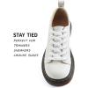 imageVSUDO Flat Shoe Laces for Sneakers Shoelaces for Sneakers Athletic Shoelaces01 White