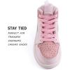 imageVSUDO Flat Shoe Laces for Sneakers Shoelaces for Sneakers Athletic Shoelaces11 Light Pink