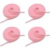 imageVSUDO 2 Pairs 516quot Fine Weave Flat Shoe Lace Shoestring for Running Athletic Sneaker09 Pink