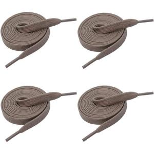 imageVSUDO 2 Pairs 516quot Fine Weave Flat Shoe Lace Shoestring for Running Athletic Sneaker05 Light Brown