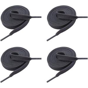 imageVSUDO 2 Pairs 516quot Fine Weave Flat Shoe Lace Shoestring for Running Athletic Sneaker08 Dark Gray