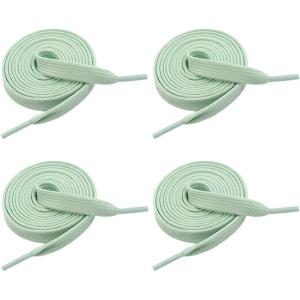 imageVSUDO 2 Pairs 516quot Fine Weave Flat Shoe Lace Shoestring for Running Athletic Sneaker20 Mint Green