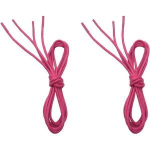 imageVSUDO 2 Pairs Waxed Round Dress Shoe Laces for Mens Dress Shoes 18quot Thin Business Oxford ShoelaceShoe Strings07 Pink