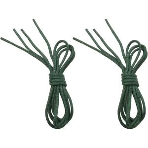 imageVSUDO 2 Pairs Waxed Round Dress Shoe Laces for Mens Dress Shoes 18quot Thin Business Oxford ShoelaceShoe Strings11 Blackish Green