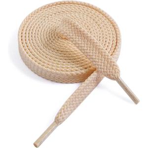 imageVSUDO Flat Shoe Laces for Sneakers Shoelaces for Sneakers Athletic Shoelaces06 Beige  Double Layer