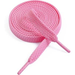 imageVSUDO Flat Shoe Laces for Sneakers Shoelaces for Sneakers Athletic Shoelaces11 Light Pink  Double Layer
