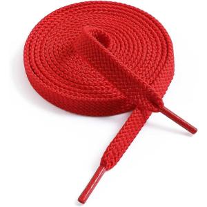 imageVSUDO Flat Shoe Laces for Sneakers Shoelaces for Sneakers Athletic Shoelaces13 Red  Double Layer