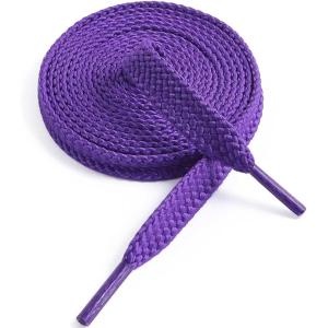 imageVSUDO Flat Shoe Laces for Sneakers Shoelaces for Sneakers Athletic Shoelaces18 Purple  Double Layer
