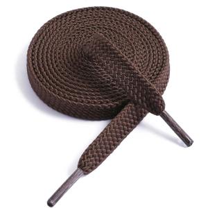 imageVSUDO Flat Shoe Laces for Sneakers Shoelaces for Sneakers Athletic Shoelaces20 Brown  Double Layer
